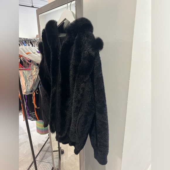 FORAVI - FAUX FUR JACKET W/ HOOD - Picture 3 of 6